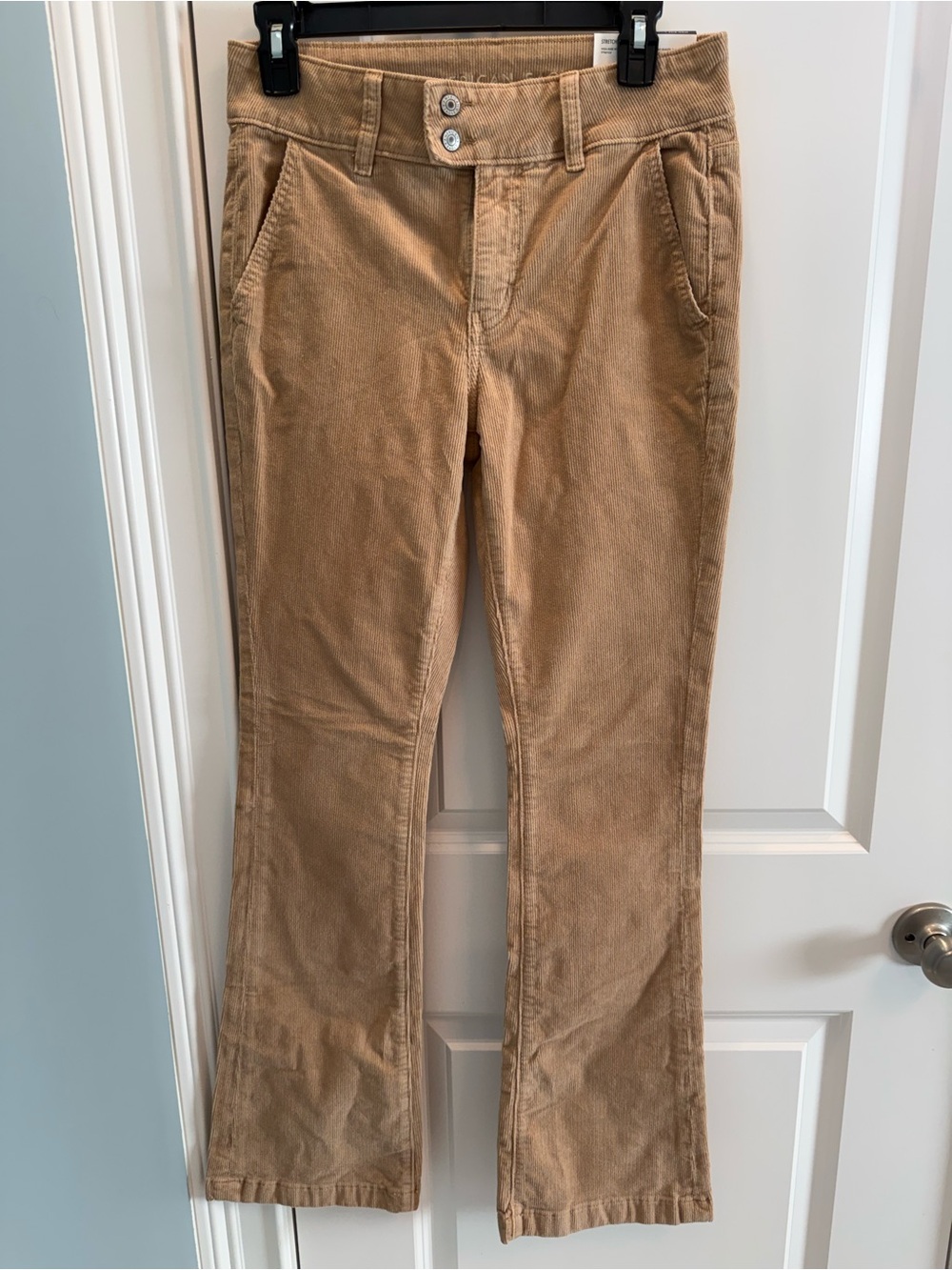American Eagle Outfitters Tan Corduroy Wide-Leg Jeans NWT